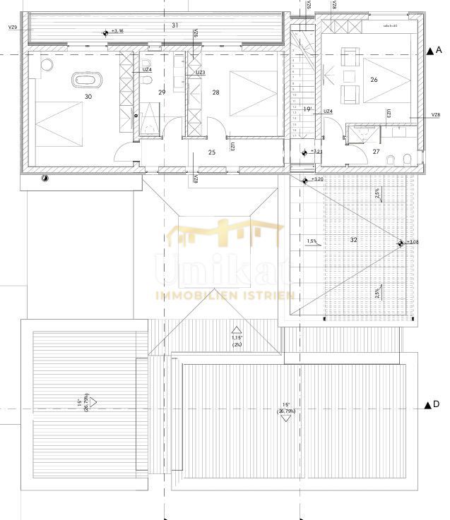 Luksuzna hiša z garažo v kleti - 3 km do morja